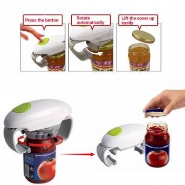 Automatic Jar Bottle Opener One Touch Electric Jar Opener #TOP3
