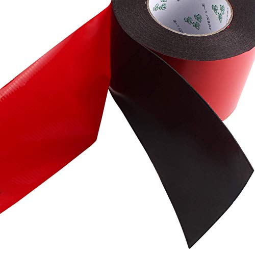 1 Pack Pe Foam Double Sided Tape, Waterproof Mounting Adhesive Tape Roll For Doors/Plumbing/Hvac/Windows/Pipes/Construction, Black Tape(2 Inch * 33 Ft) #TOP1