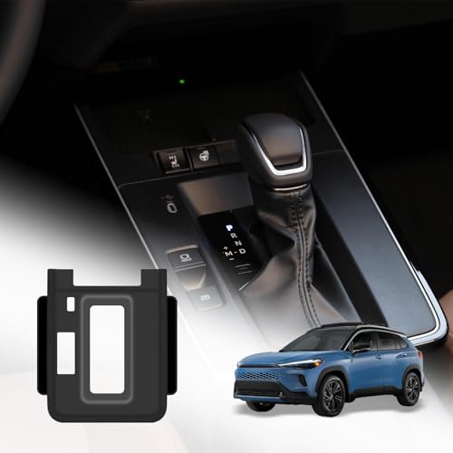 Vvwmluui Silicone Gear Shift Cover for 2025 2026 Toyota Corolla Cross, Shift Panel Cover with 2 Storage Pockets, Anti-Slip Scratch-Resistant, Interior Center Console Organizer(Nor for Toyota Corolla)