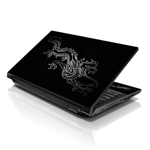 Image of LSS Laptop 15 15.6 Skin Cover with Colorful Chinese Dragon Pattern for HP Dell Lenovo Apple Asus Acer Compaq - Fits 13.3 inch 14 inch 15.6 inch 16 inch (2 Wrist Pads Free)