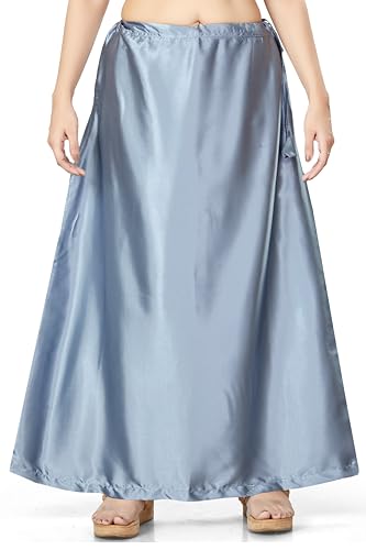 Image of Madhu Fashion Women's Satin Saree Petticoat Saree Underskirt