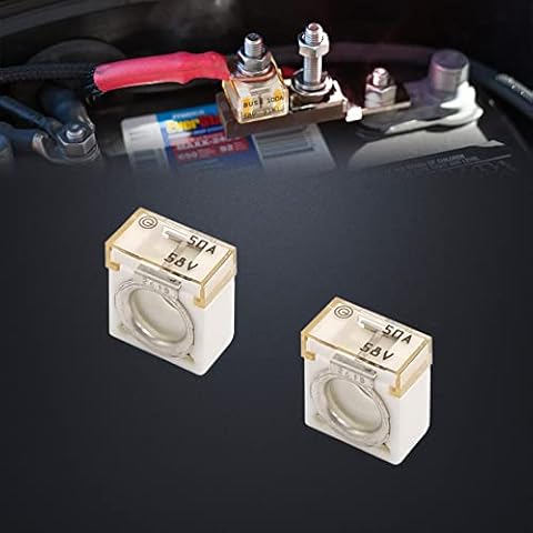 parts PTT Terminal Fuse 50 AMP Marine Rated Battery Fuse 58V DC Max IP67 Waterproof MRBF Fuse 50A 5/16" (2pcs) Cover