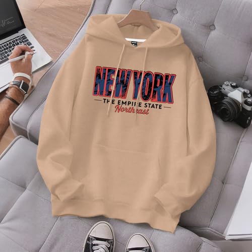 Graphic Hoodies for Men - Long Sleeve Letter Hooded Sweatshirt - Fall Winter Pullover Top Travel Fashion Clothes 5