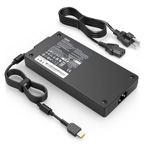 HHZ 300W Laptop Charger Compatible with Lenovo Legion 7 7i 5i 5Pro Laptop AC Adapter Compatible with Lenovo Legion R7000P R9000P R9000K Y9000K Y9000X Gaming Laptop Power Supply Cord ADL300SLC3A