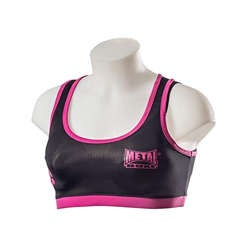 Top Femme Noir et Fushia METAL BOXE Taille M pour Boxe et Fitness