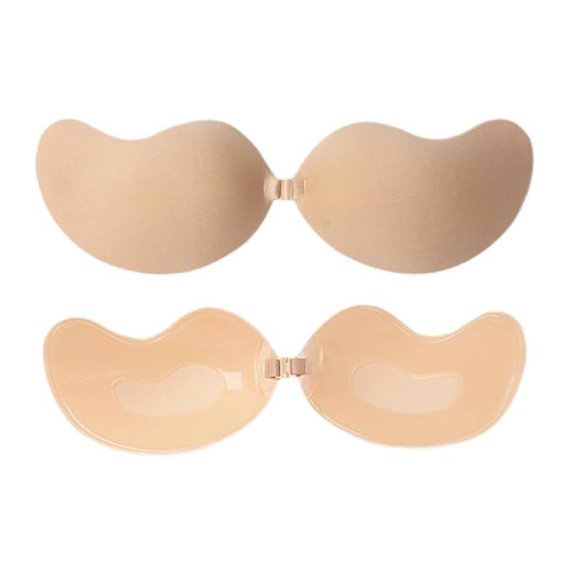 Sticky Bra, Backless Strapless Bra Push Up, Adhesive Invisible Lift Up Bras 2 Pairs2