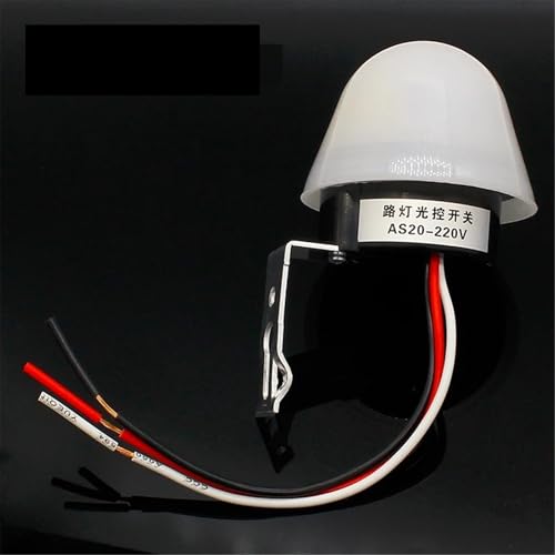 Interruptor de sensor de fotos CC CA 220V para solucionar el olvido de apagar las luces exteriores