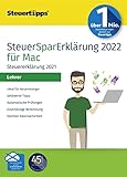 SteuerSparErklärung für Lehrer 2022, Schritt-für-Schritt Steuersoftware für die Steuererklärung 2021, CD-Version für Windows 8, 10 und 11
