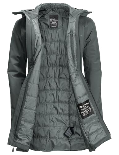 Jack Wolfskin Damen Heidelstein Ins Jkt W, Slate Green, L EU