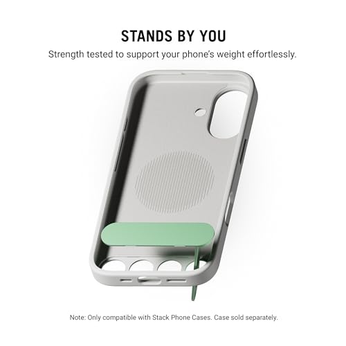 Image of DailyObjects Stack Phone Kickstand /Phone Stand /Mobile Holder, Vertical and Horizontal Stand, Adjustable Angle, Compatible with iPhone - Mint Green