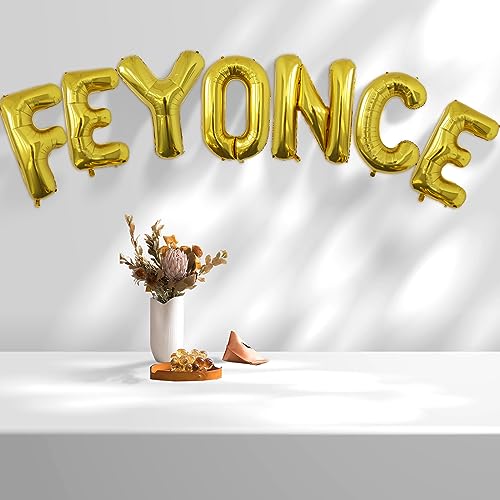 Image of Letter Balloons Gold Party Balloon - 40 Inch Large Gold Letter F Balloon, Letter Balloon Birthday Decorations, Balloon for Women Men Anniversary Party Decorations Supplies