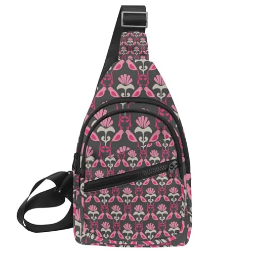 Sac à dos à bandoulière oiseau de paradis aux finitions soignées pour homme et femme