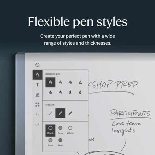 reMarkable Marker Plus The Official reMarkable 2 Pen with Eraser | 9 Felt Replacement Tips | Tilt Sensitivity and 4096 Levels of Pressure Sensitivity | - Thumbnail 5
