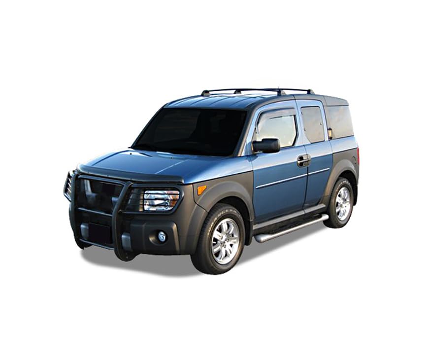 Image of Black Horse Grille brush Bumper Guard Modular Black Compatible with 2003-2008 Honda Element-17A155900MA
