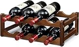 Trlyane Botellero Vino de Mesa para 8 Botellas, Botellero Apilable de Mesa,...