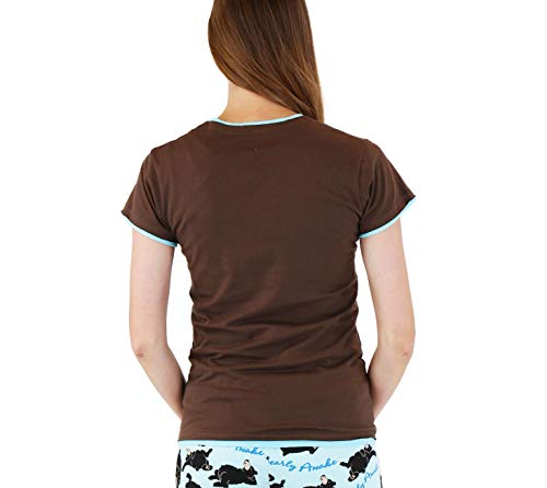 Lazy One Fitted Pajamas For Women, Cute Pajama Pants And Top Separates, Bear, Animal, Barely Awake (Bearly Awake, Small) #TOP1
