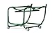 Justrite 08800 Steel Drum Cradle with 35-3/4" Handle, 600 lbs Capacity, 22-1/2" Width x 35-1/2" Depth Frame