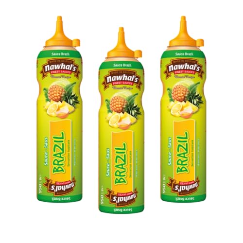 Nawhal's - Nawhal’s Sauce Brazil 500 Ml Lot de 3 - Sauce onctueuse et légèrement sucrée, aux saveurs exotiques - Mélange doux de notes fruitées et épicées, idéale pour rehausser tous vos plats.