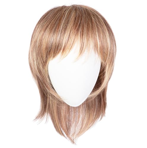 Raquel Welch Black Tie Chic Mid-Length Layered With subtle Volume Wig by Hairuwear, Average Size Cap, RL14/22 Pale Gold Wheat