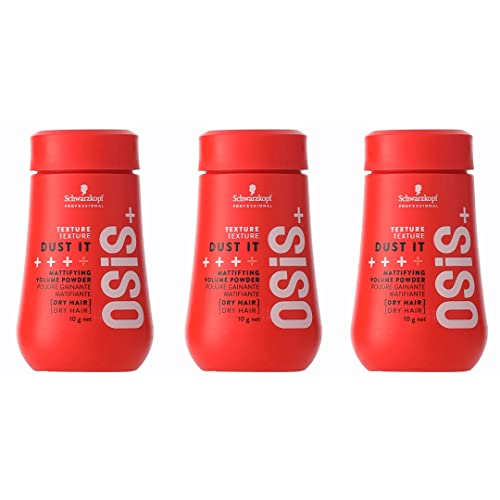 Schwarzkopf Professional - OSiS+ Lot de 3 Poudre Matifiante Dust it 10g Fixation Forte