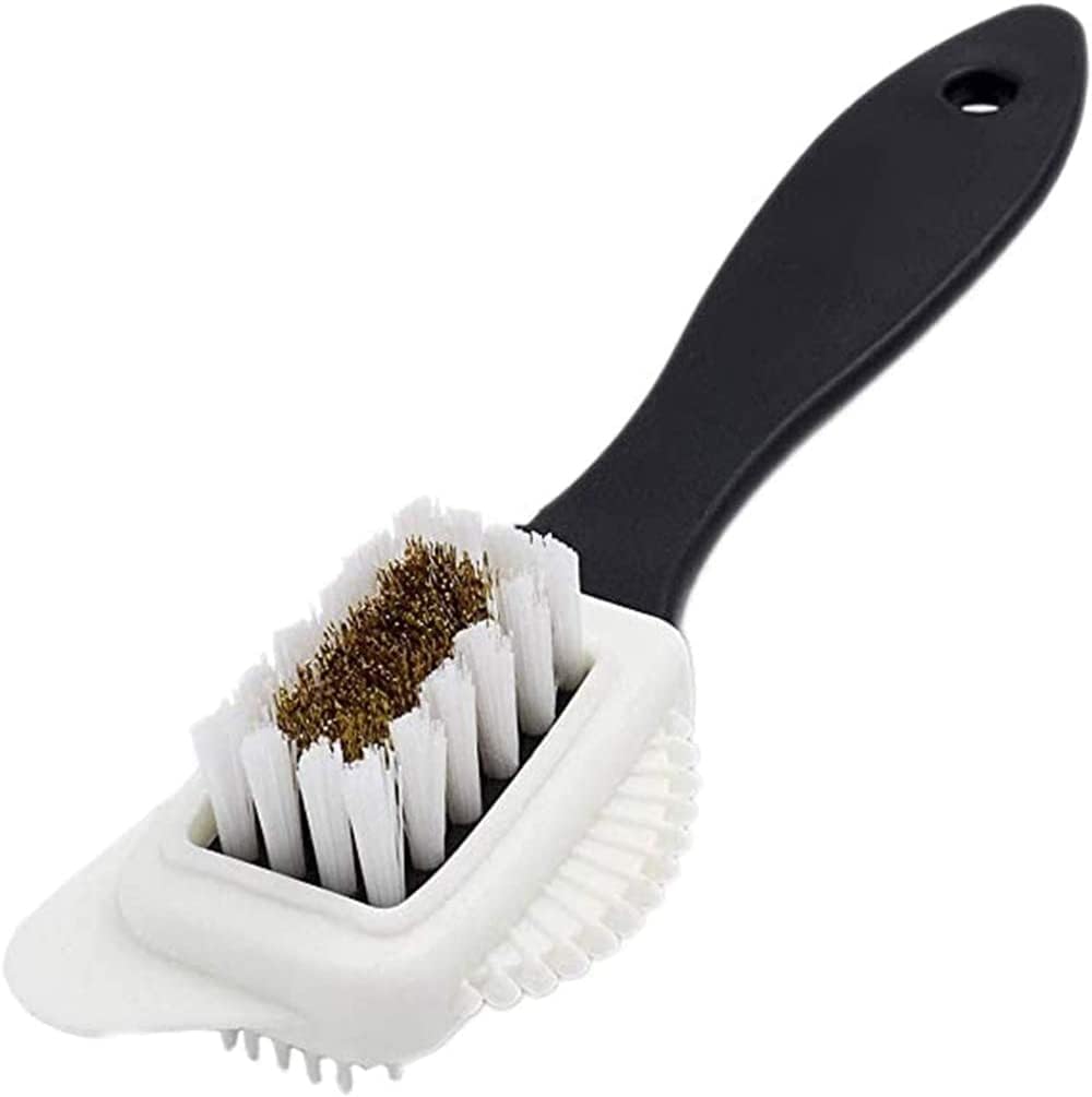 Shoe Cleaner Quality Nubuck And Suede Multifunctional 4-Sided Cleaning Shoe Brush, Brass Bristle, Cleans And Gives Perfect Nap