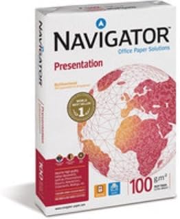 5 x Reams of Navigator Presentation Paper, A4, 100gsm, White - (PPR02088)