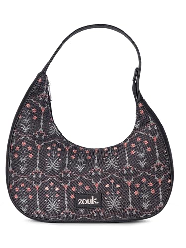 Image of ZOUK Pixi Small Shoulder Bag | Vegan Leather Evening Bag for Women with Shoulder Strap, Zip Closure & Water-Resistant Lining | Stylish Handcrafted Purse |