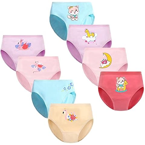 FedMois Girls Cotton Briefs Pack of 8 Cover