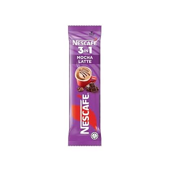 Nescafe Nescafe 3 in 1 MOCHA Coffee Latte - Instant Coffee Packets - Single Serve Flavored Coffee Mix (15 Sticks)