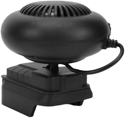 ANGGREK Cordless Space Heater, 170W Battery Operated Heater With 6500mAh Rechargeable Battery, Portable Car Defogger Auto Fan, With 2 Wind Speed Levels For Car Workshop
