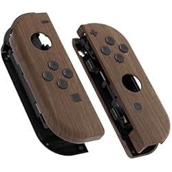 Amazon.com: eXtremeRate Wood Grain Patterned Soft Touch Joycon
