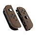 eXtremeRate Soft Touch Grip Wood Grain Joycon Handheld Controller Housing with Full Set Buttons, DIY Replacement Shell Case for Nintendo Switch Joy-Con – Console Shell NOT Included