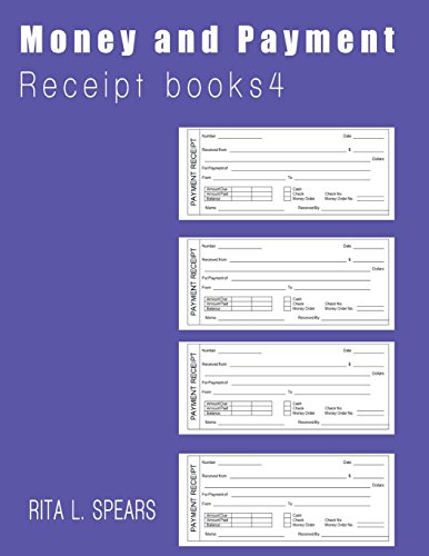 Money and Payments receipt: Organizer budget money handling Receipt Book4 (Receipt books)