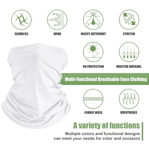 Image of Geyoga Summer UV Protection Cooling Neck Gaiter | Sunscreen Breathable Face Scarf Bandana Mask Neck Gaiter for Outdoor Fishing Hiking Camping