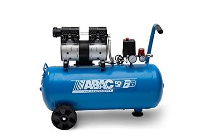 Foto di ABAC Compressore d'Aria Silenzioso EASE-AIR 50, Compressore Aria Oil-Free, Pressione Massima 8 Bar, Potenza 1 Hp, Serbatoio 50 Litri, Rumorosità 59 dB