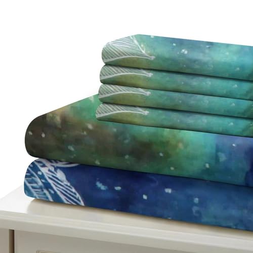 Housse de couette skull impression 3D parure de lit microfibre luxe double 200x200 - 7