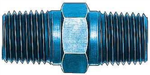 Image of Aeroquip FCM2133 Blue Anodized Aluminum 1 /4 inch NPT Male Coupler