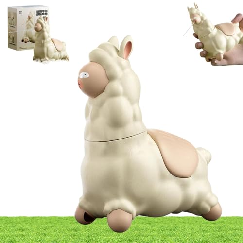 Explcior Giocattolo Acquatico a Forma di Lama Che Sputa, Spruzzatore d'Acqua Interattivo a Forma di Alpaca, Divertente Irrigatore a Pressione a Prova di Perdite(1pc)