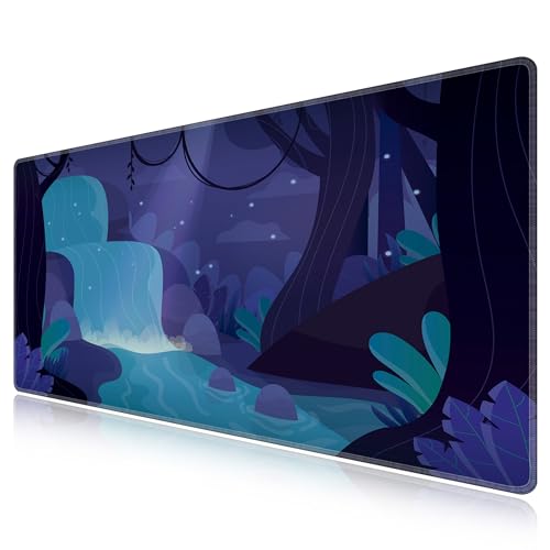 Tapis de souris gamer pour bureau ordonné LL-COEUR grand sous-main imperméable