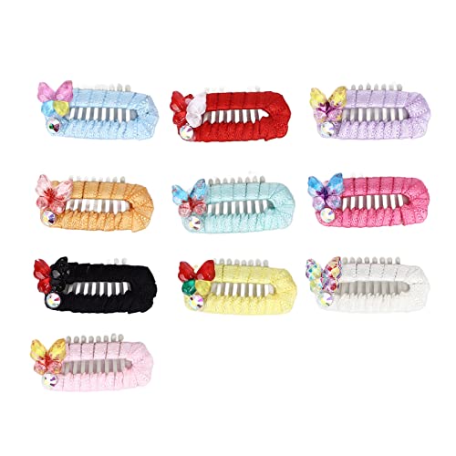 Haarklammer Hund, Hunde Haarklammer, 10pcs Hundehaarspangen im französischen Stil Haarklammer Katze Mini Haarspangen für kleine mittlere Katzen und Hunde