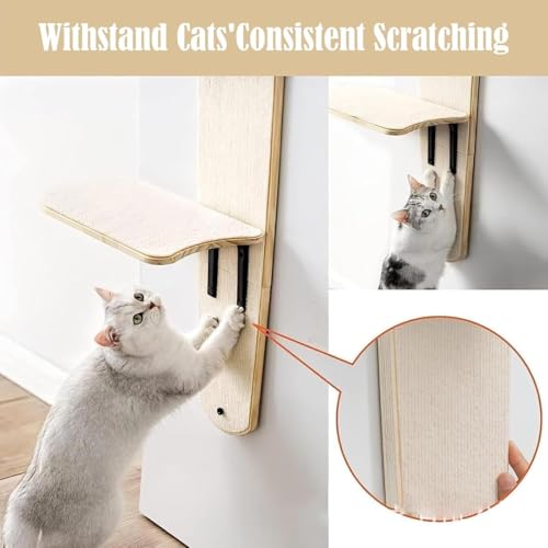 Étagère de saut pour chat suspendue pour éviter l'encombrement - 7
