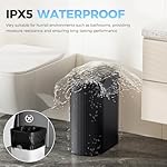 2 Pack 5 Gallon Bathroom Trash Can with Lid, Automatic Motion Sensor Black Trash Can, Touchless Slim Waterproof Garbage Bin for Kitchen, Bedroom, Office, and Bathroom - Image 4