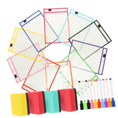 Pochette de classement transparente protège-documents effaçable Baluue