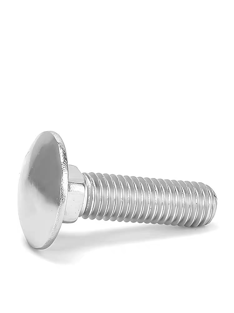 10pcs M5 x 40 mm Carriage Bolt Coach Bolt,304 Stainless Steel Round Head Square Neck Flange Screw Bolts