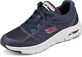 New Genuine, 100% Authentic SKECHERS Zapatillas Arch FIT Color; Marino/Gris 232042/NVRD Nº 43