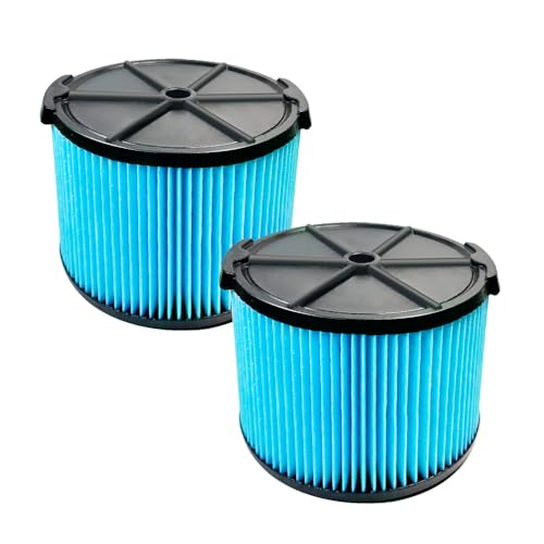 2 Pack VF3500 Filter for Ridgid Shop Vac 4 Gallon 4.5/3 Gal Wet Dry Vacuums, 3-Layer Replacement Filter Compatible with Ridgid Portable Vacuum WD3050, WD4070, WD4080, WD4522, 4000RV, 4500RV