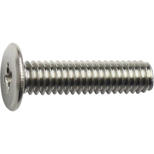 TRUSCO TFSS0308 Ultra Low Head Machine Screws, Stainless Steel, M3X8, 18 Pieces