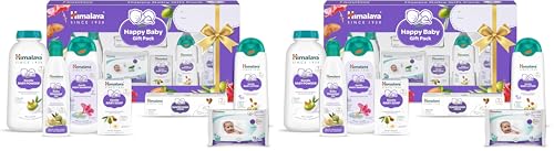 Image of Himalaya Happy Baby Gift Pack 7s with Newborn Baby Essentials | No.1 Doctor Recommended Brand | Complete Baby Care Kit | Safe for Newborns | Perfect for Every Baby Celebration (Pack of 2)
