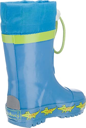 Playshoes Unisex Kid's Rain Boot Wellies Fire Crocodile Wellington Rubber4