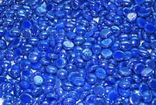 NkS Decorative Glass Pebbles Colorful Vase Fillers (Marble Blue)